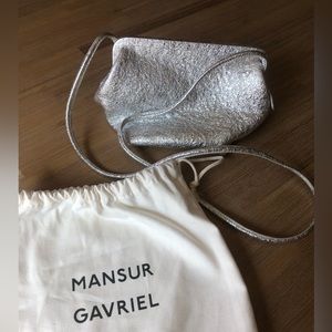 Mansur Gavriel Mini Bloom Bag - Silver